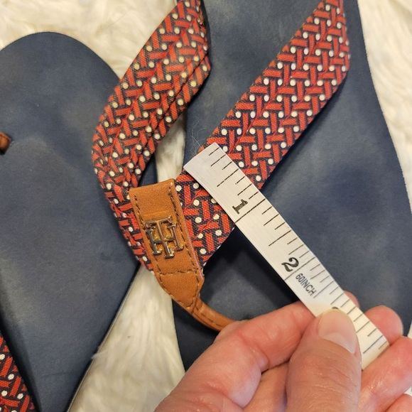 Tommy Hilfiger fabric thong sandals - Picture 7 of 7